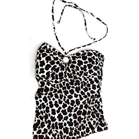 Michael Kors Animal Print Swim Tankini top Size Small NWT - Picture 2 of 4